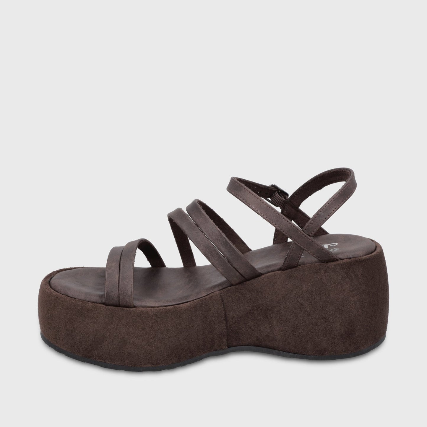 Sandalia Plataforma Café Mujer 45822 - Gotta Chile