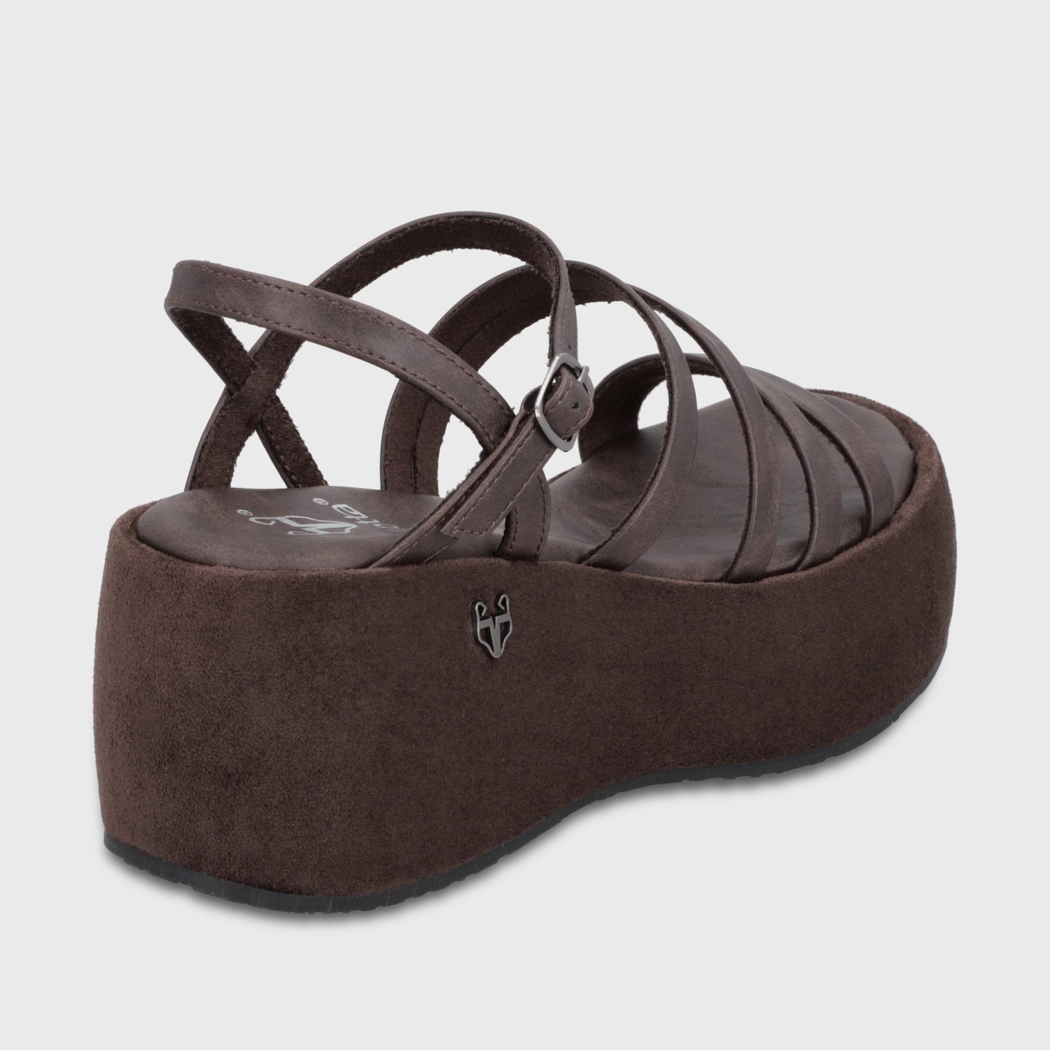 Sandalia Plataforma Café Mujer 45822 - Gotta Chile