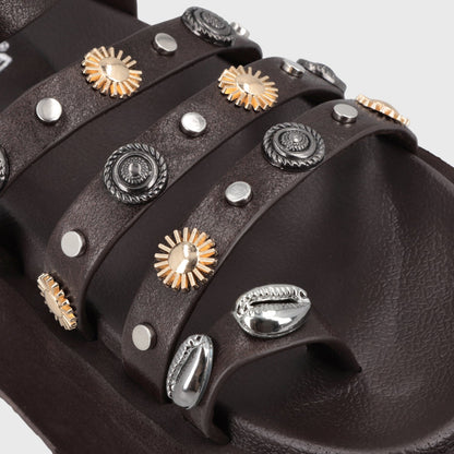 Sandalia Plataforma Café Mujer 55943 - Gotta Chile