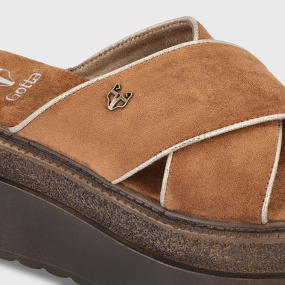 Sandalia Plataforma Camel Mujer 65930 - Gotta Chile
