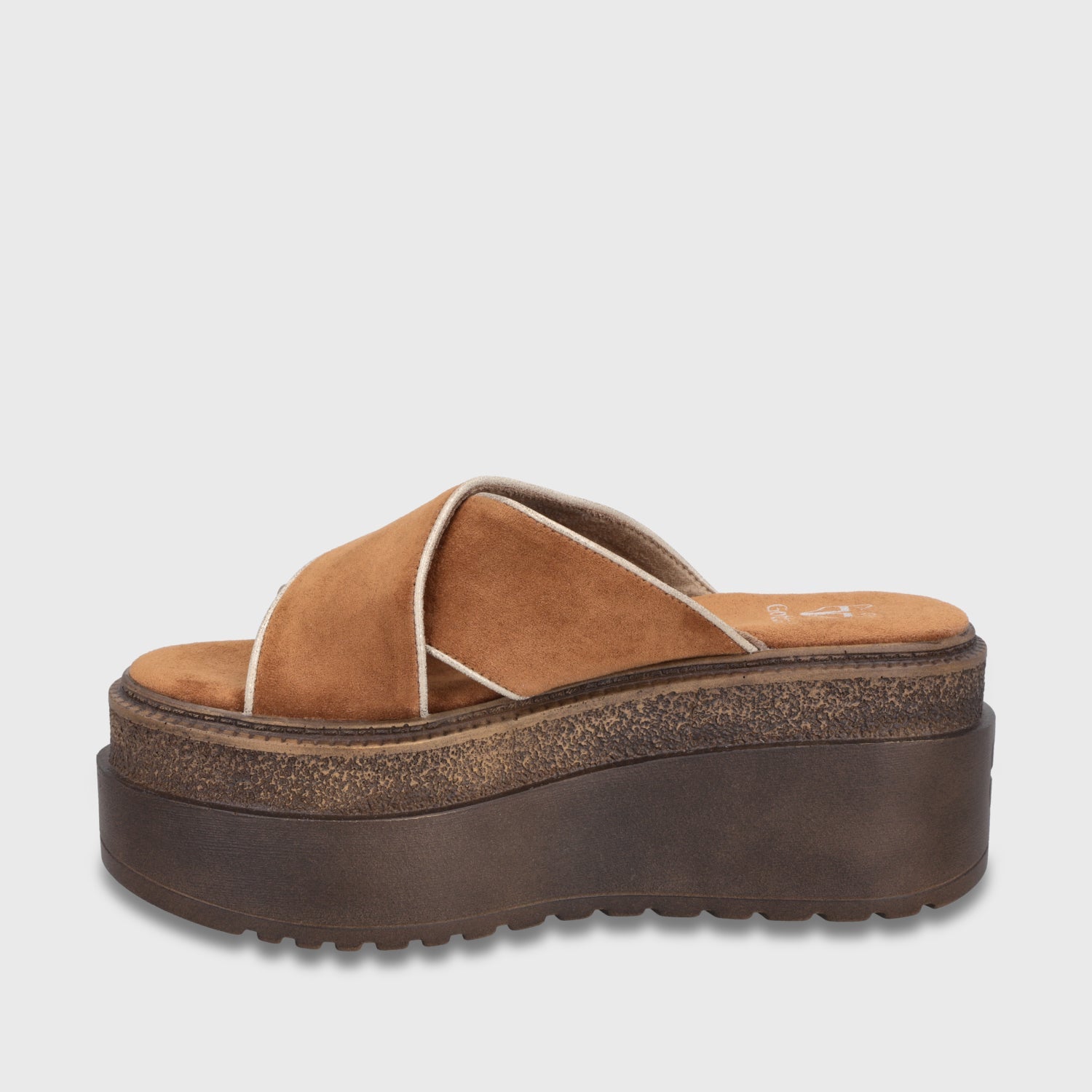 Sandalia Plataforma Camel Mujer 65930 - Gotta Chile