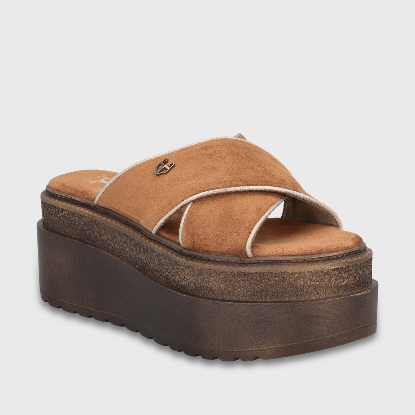 Sandalia Plataforma Camel Mujer 65930 - Gotta Chile