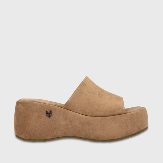 Sandalia Plataforma Camel Mujer Eva - Gotta Chile