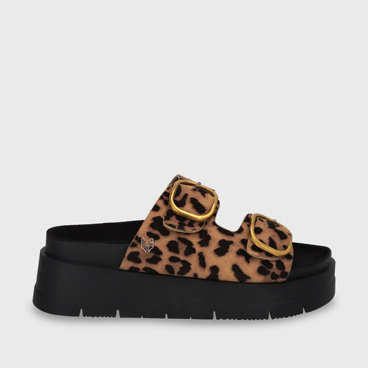 Sandalia Plataforma Leopardo Mujer 55230 - Gotta Chile