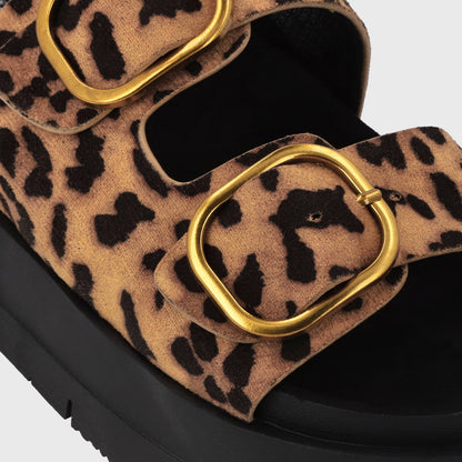 Sandalia Plataforma Leopardo Mujer 55230 - Gotta Chile