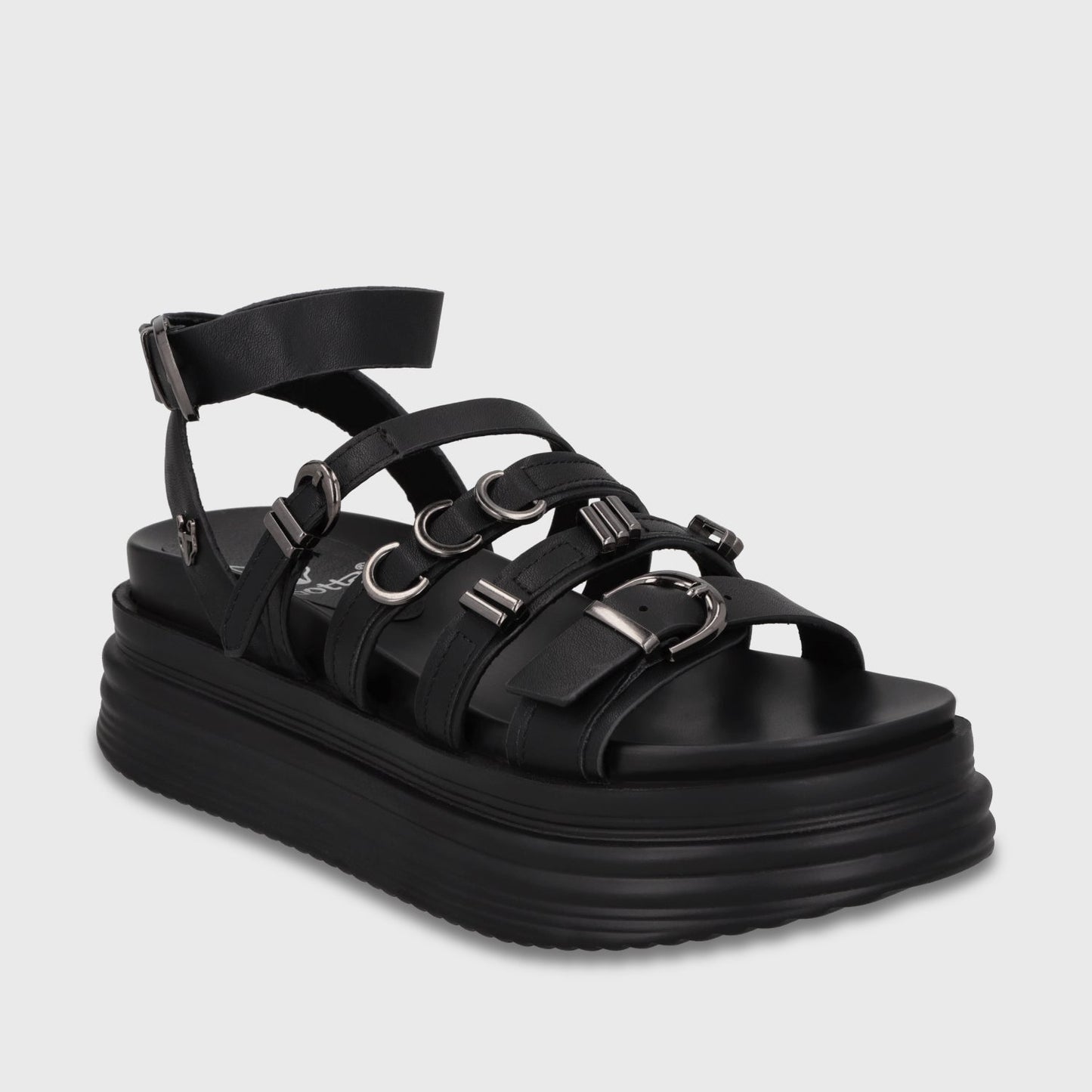 Sandalia Plataforma Negra Mujer 1571C - Gotta Chile