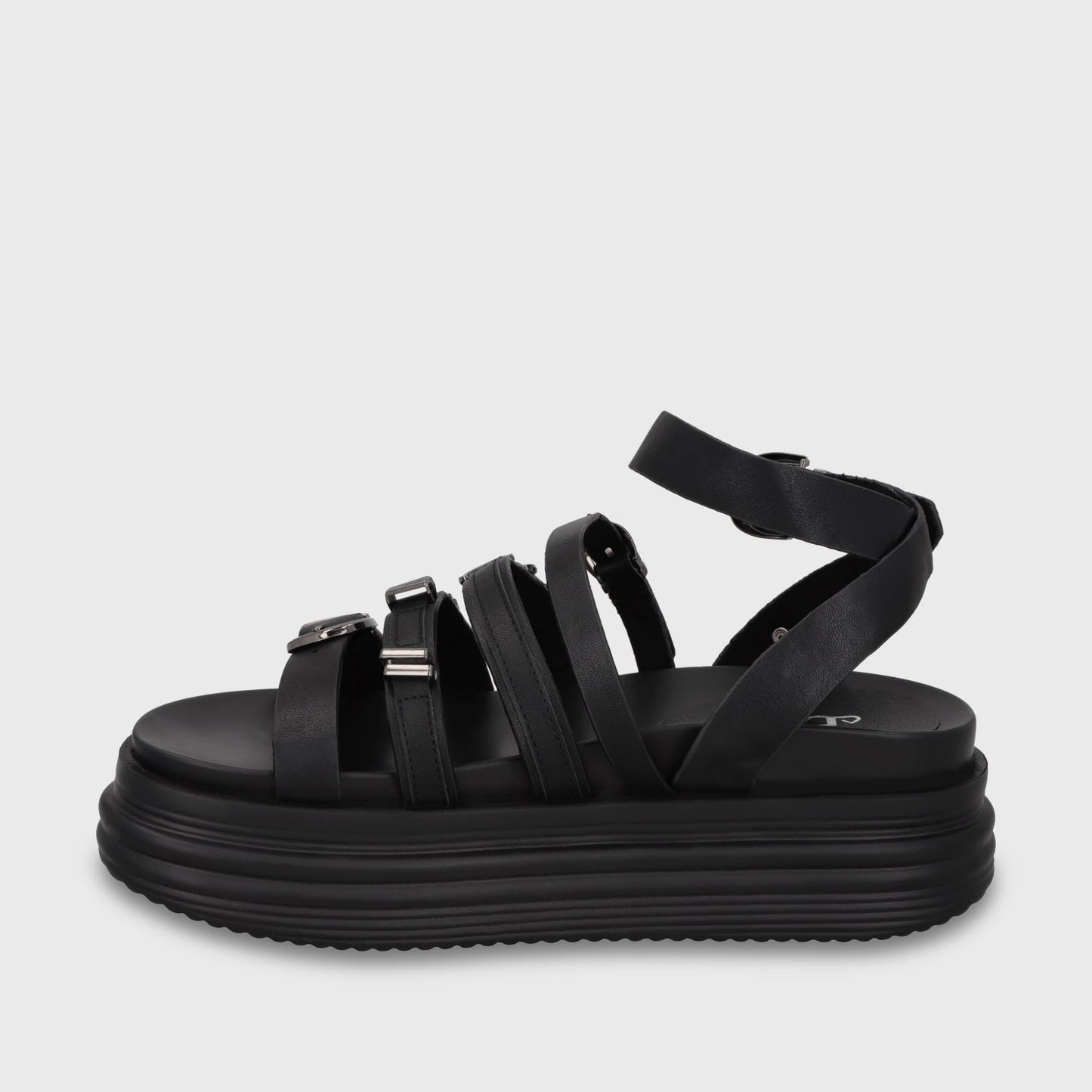 Sandalia Plataforma Negra Mujer 1571C - Gotta Chile