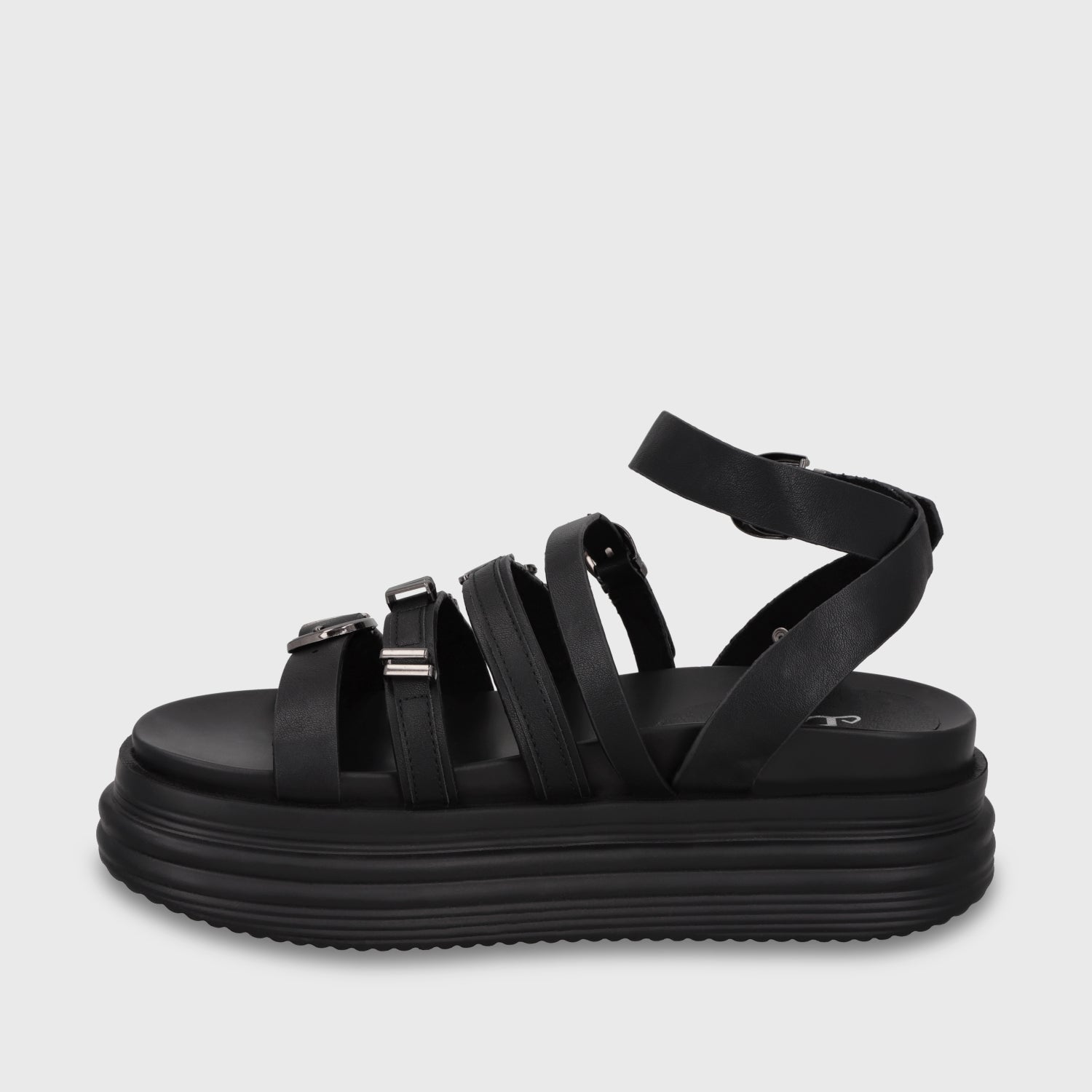 Sandalia Plataforma Negra Mujer 1571C - Gotta Chile