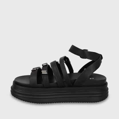 Sandalia Plataforma Negra Mujer 1571C - Gotta Chile