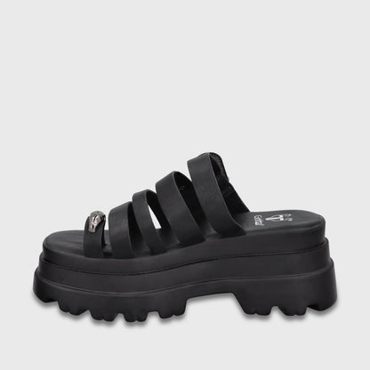 Sandalia Plataforma Negra Mujer 45732 - Gotta Chile