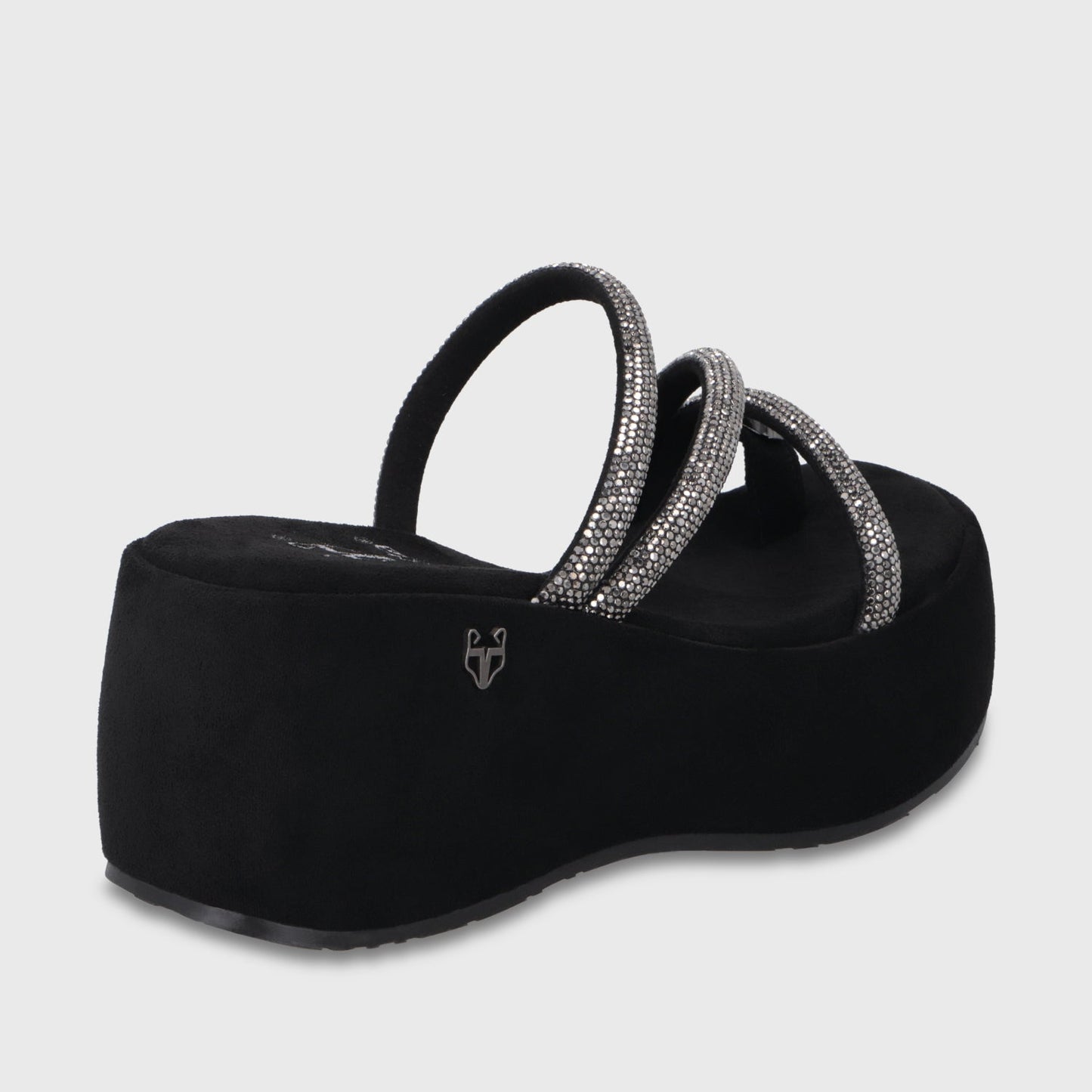 Sandalia Plataforma Negra Mujer 45826 - Gotta Chile