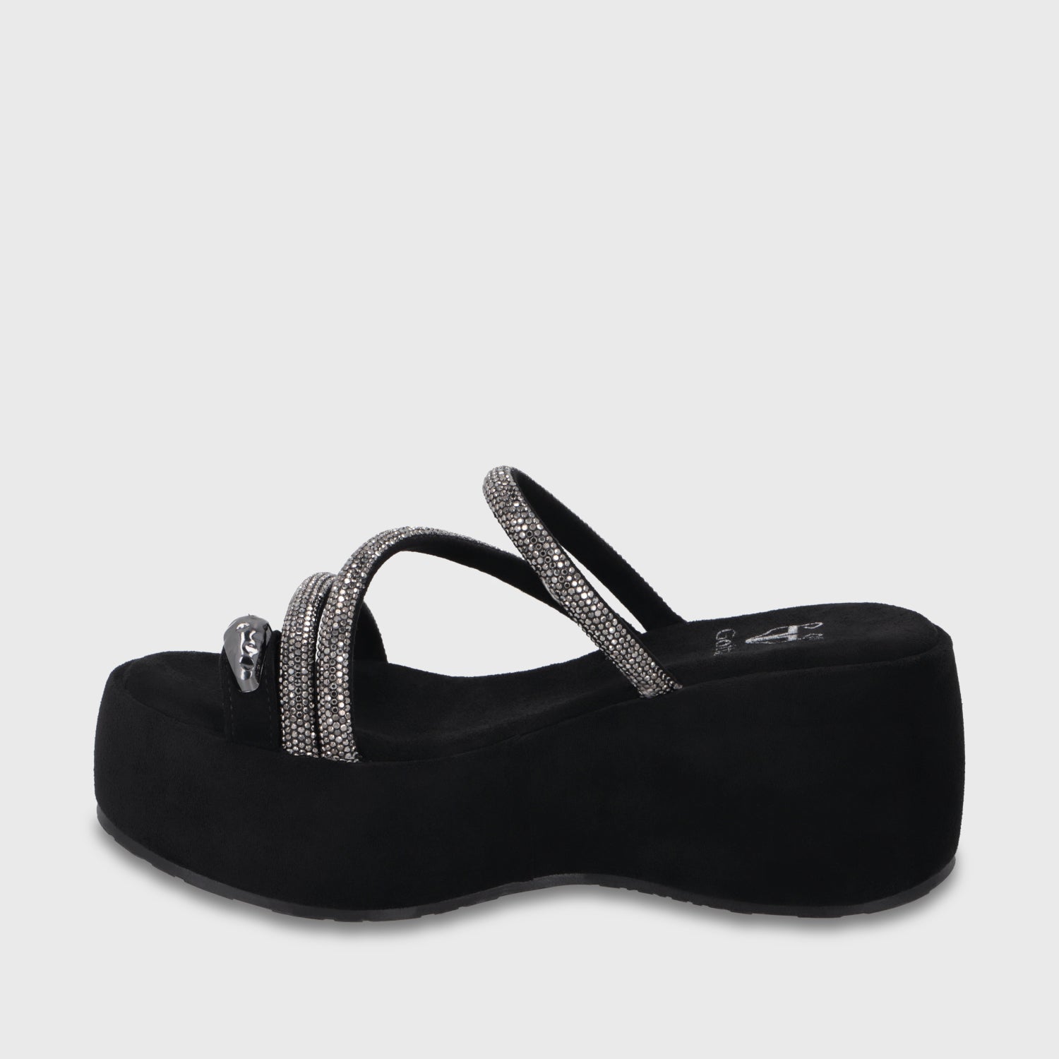 Sandalia Plataforma Negra Mujer 45826 - Gotta Chile