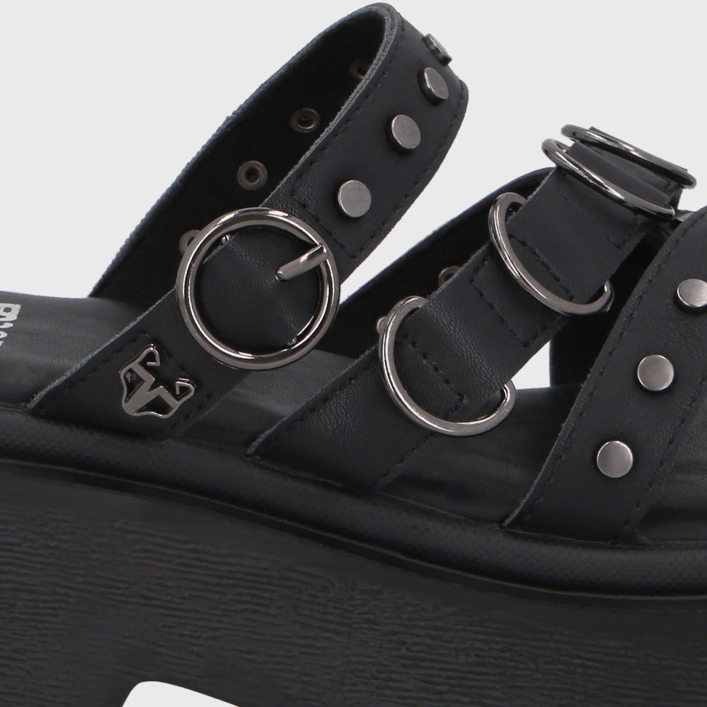 Sandalia Plataforma Negra Mujer 45987 - Gotta Chile