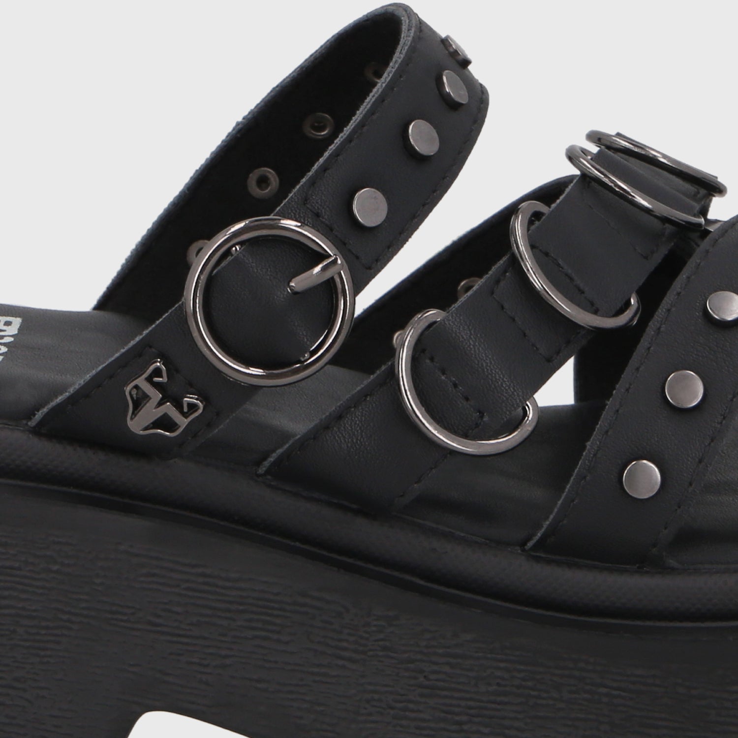 Sandalia Plataforma Negra Mujer 45987 - Gotta Chile