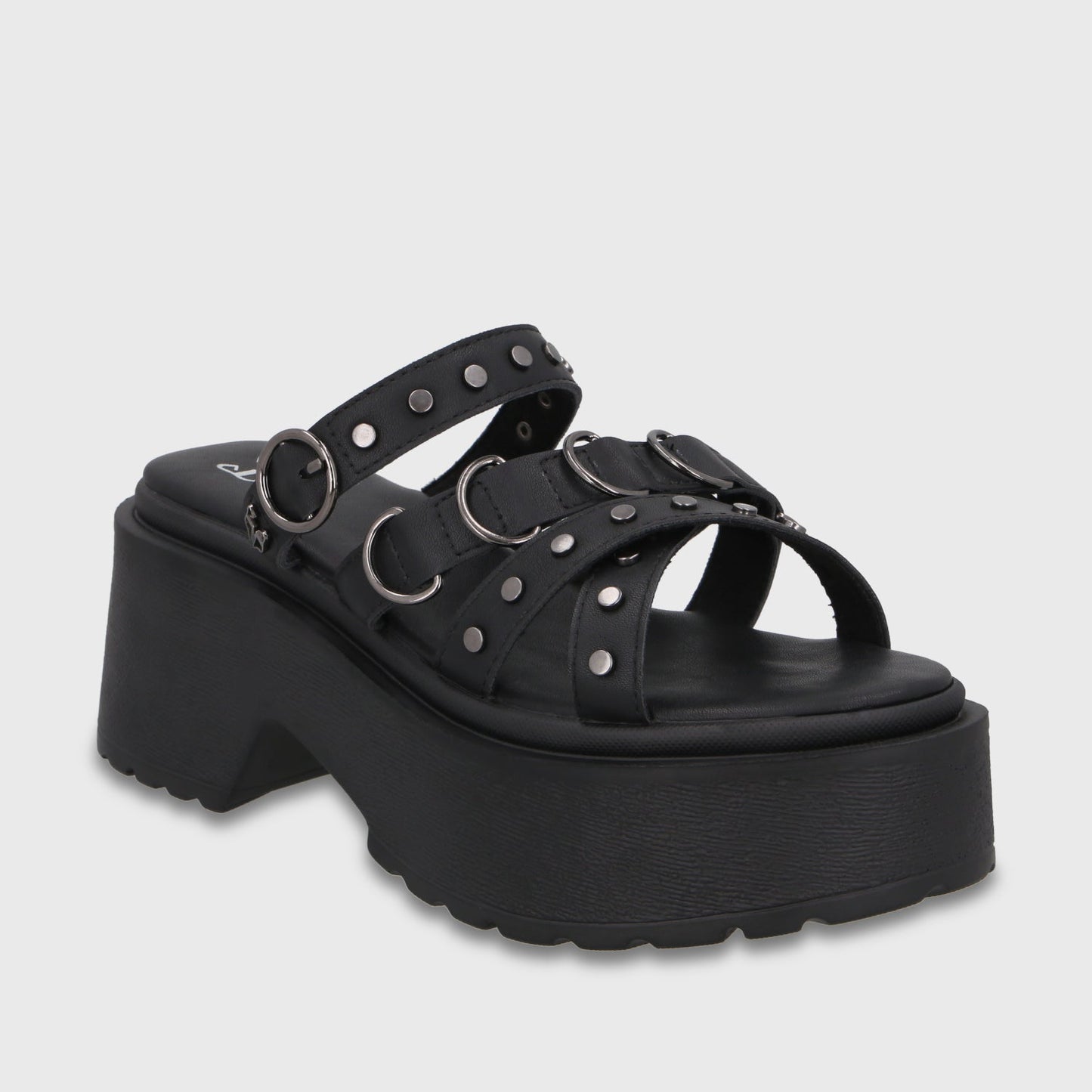 Sandalia Plataforma Negra Mujer 45987 - Gotta Chile