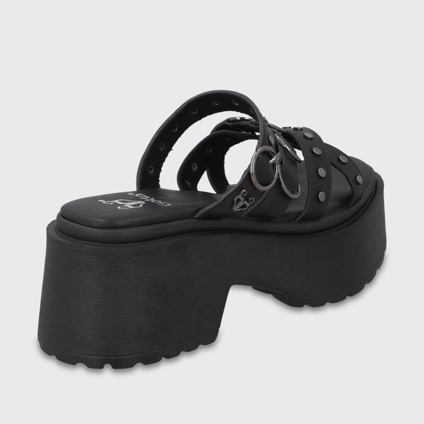 Sandalia Plataforma Negra Mujer 45987 - Gotta Chile