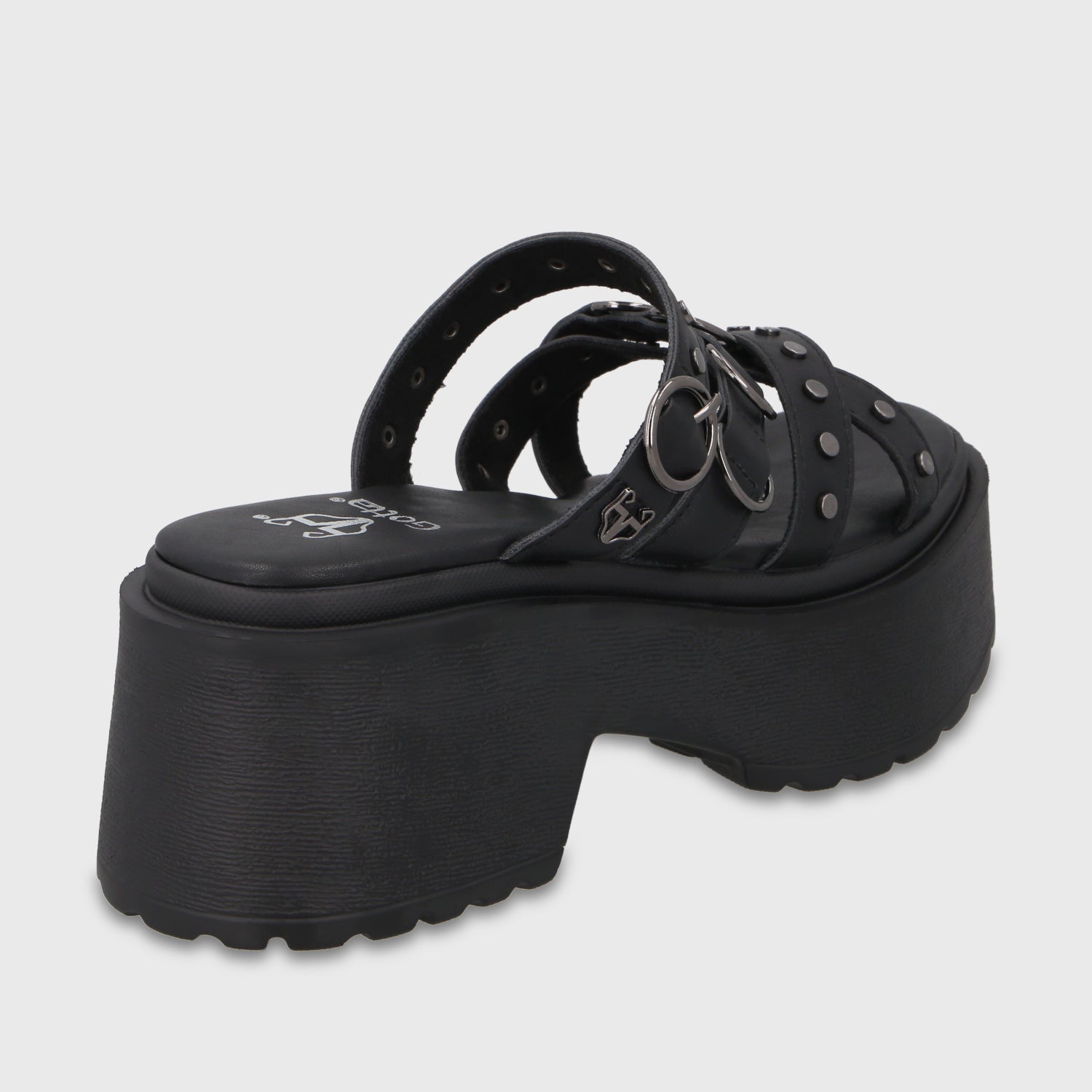 Sandalia Plataforma Negra Mujer 45987 - Gotta Chile