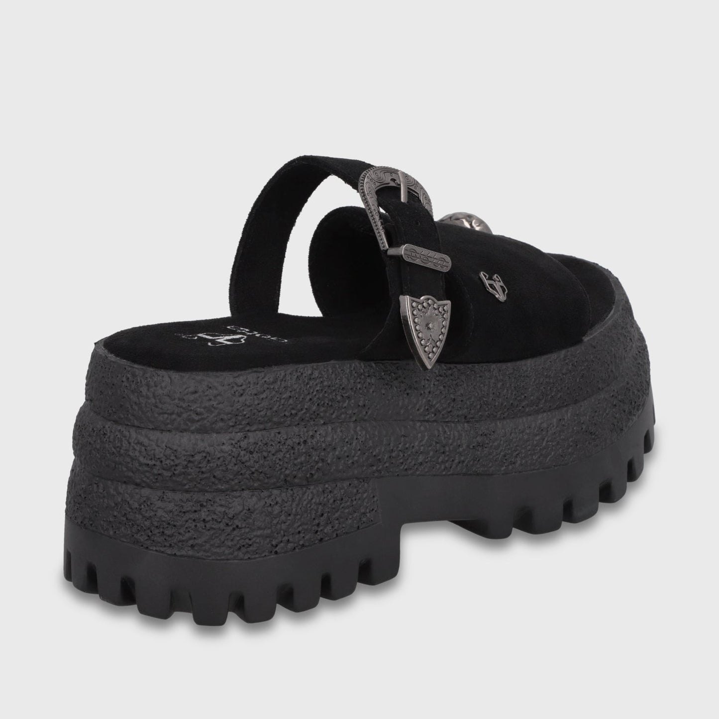 Sandalia Plataforma Negra Mujer 55295 - Gotta Chile