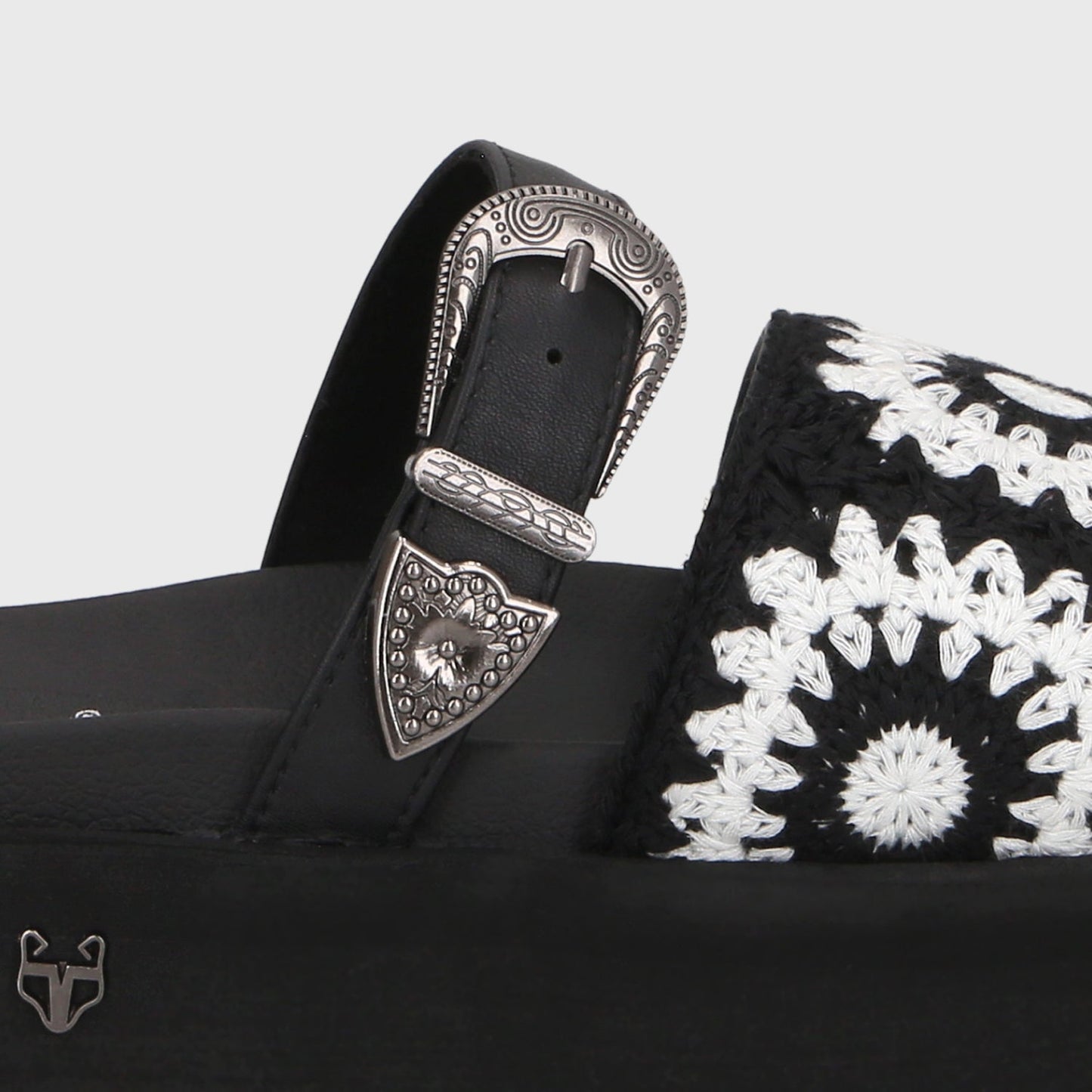 Sandalia Plataforma Negra Mujer 55942 - Gotta Chile
