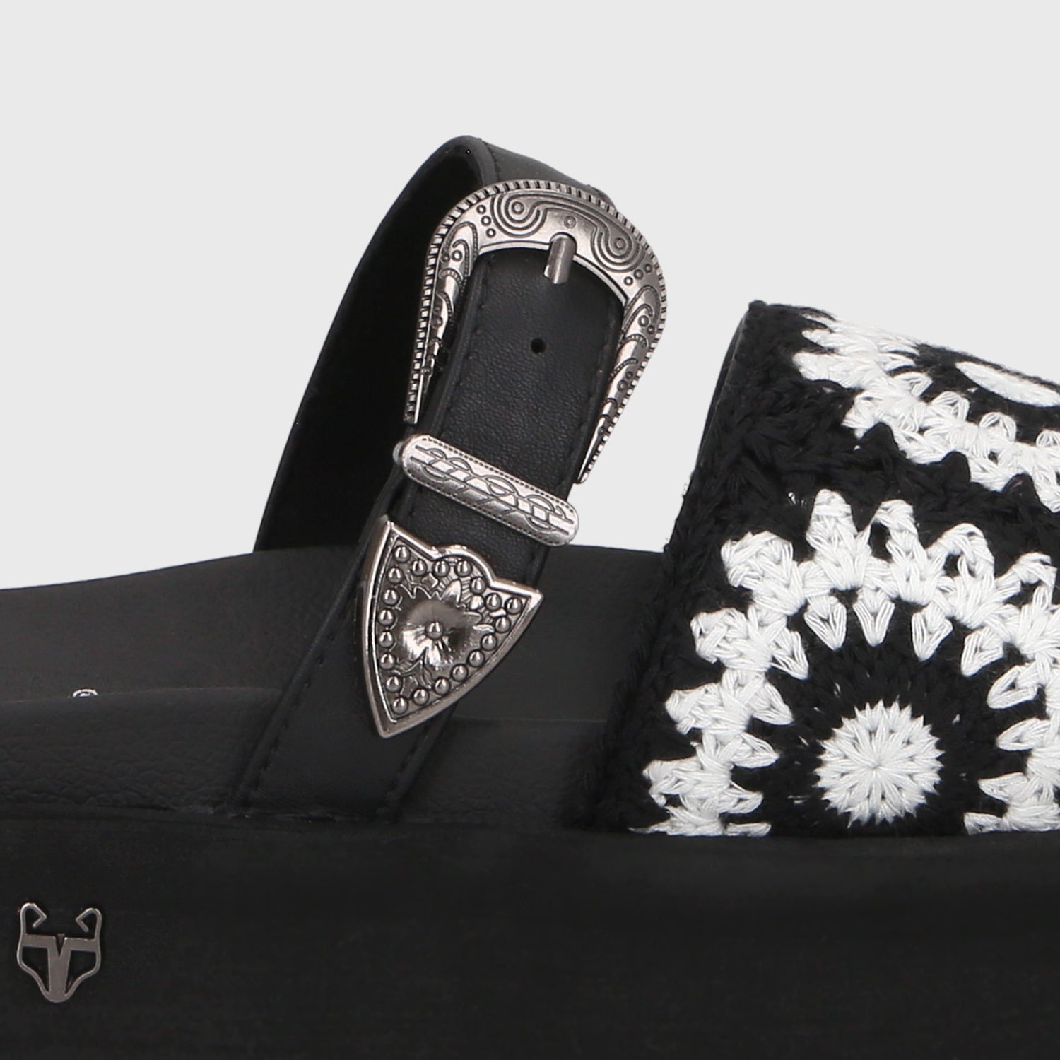 Sandalia Plataforma Negra Mujer 55942 - Gotta Chile