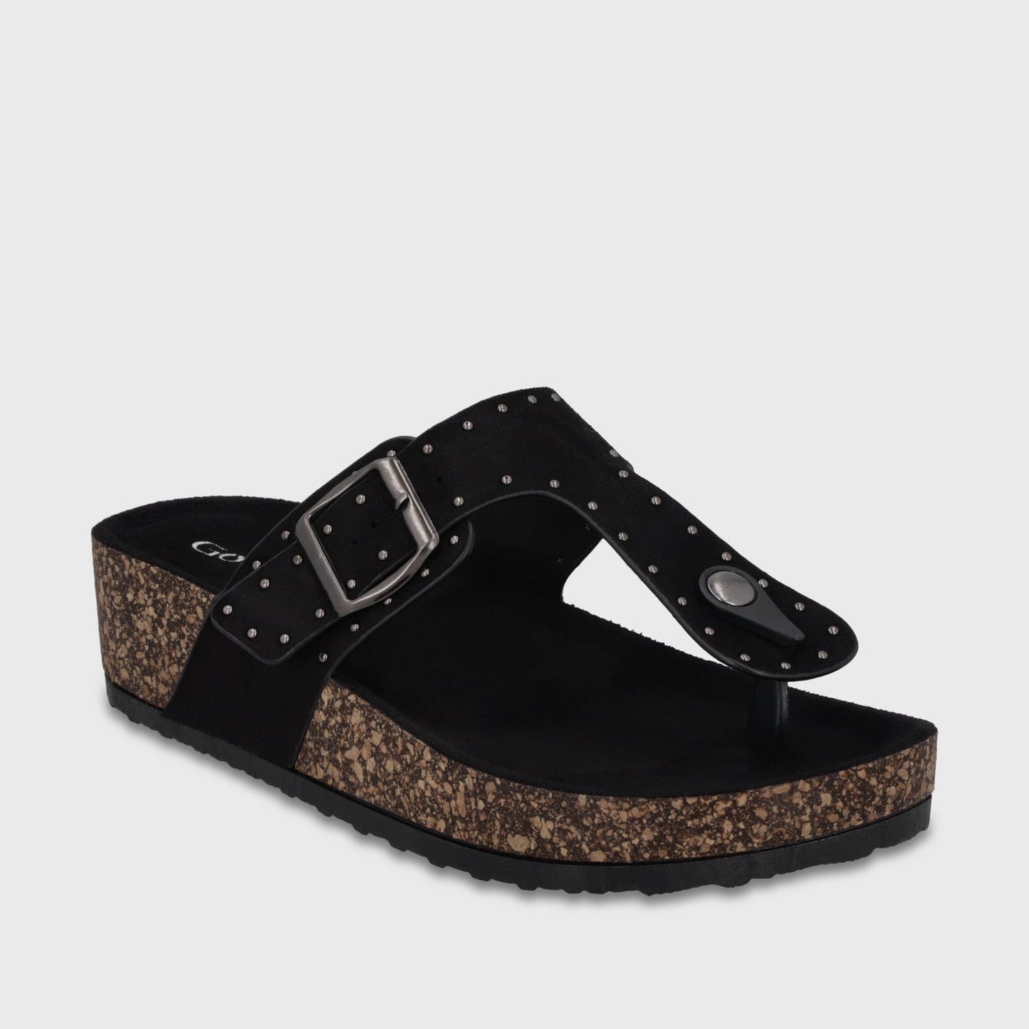 Sandalia Plataforma Negra Mujer 62090 - Gotta Chile