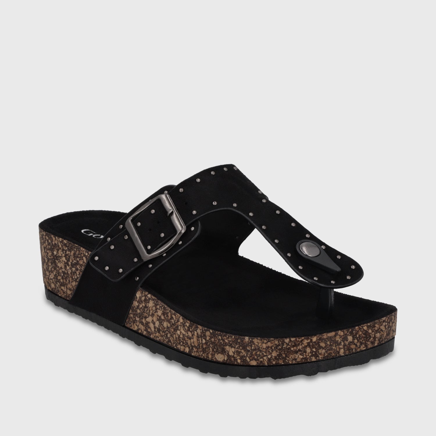 Sandalia Plataforma Negra Mujer 62090 - Gotta Chile