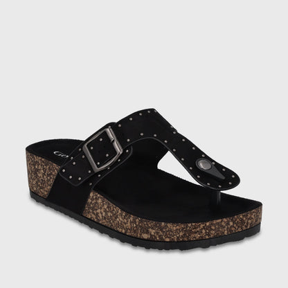Sandalia Plataforma Negra Mujer 62090 - Gotta Chile