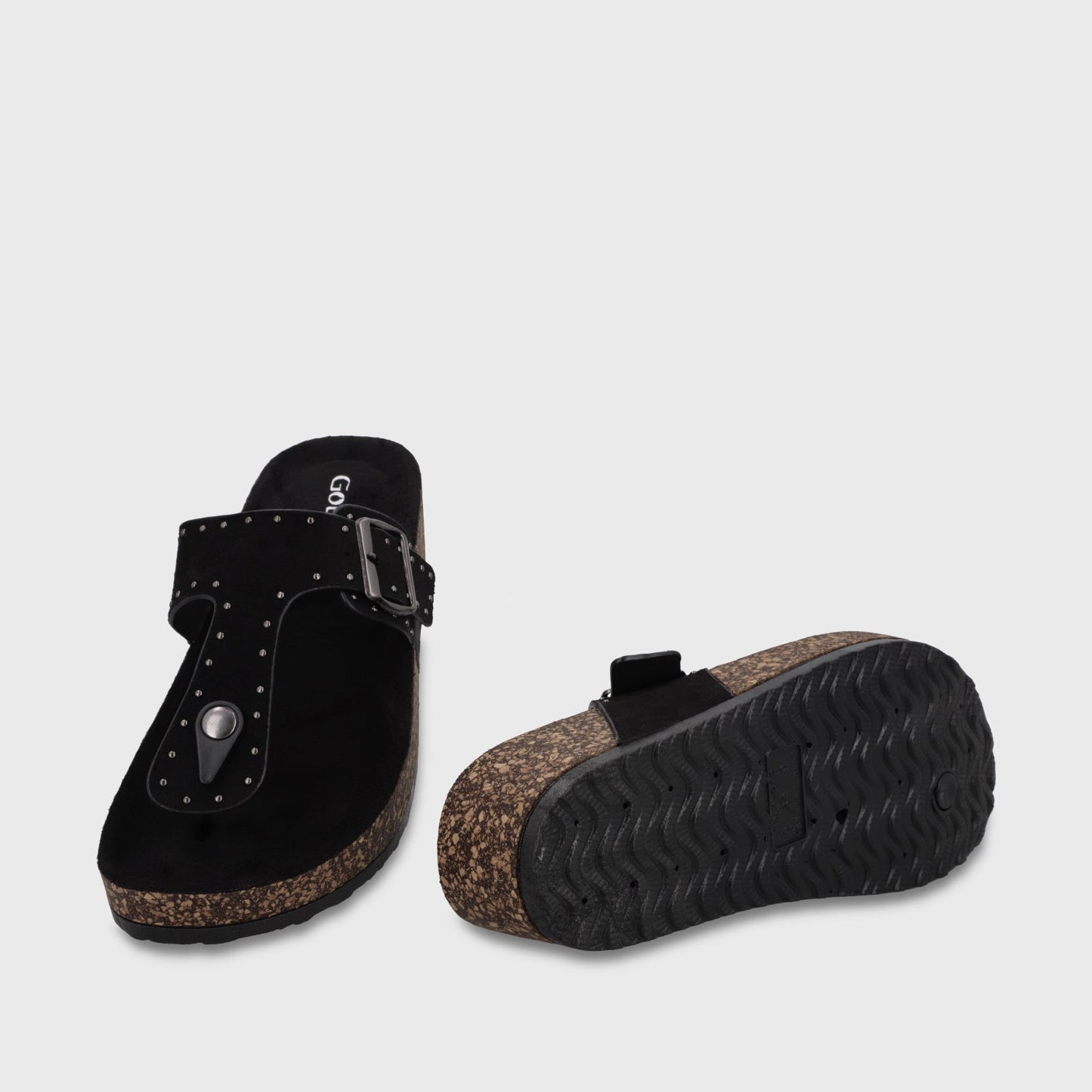 Sandalia Plataforma Negra Mujer 62090 - Gotta Chile