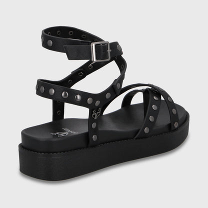Sandalia Plataforma Negra Mujer 64170 - Gotta Chile