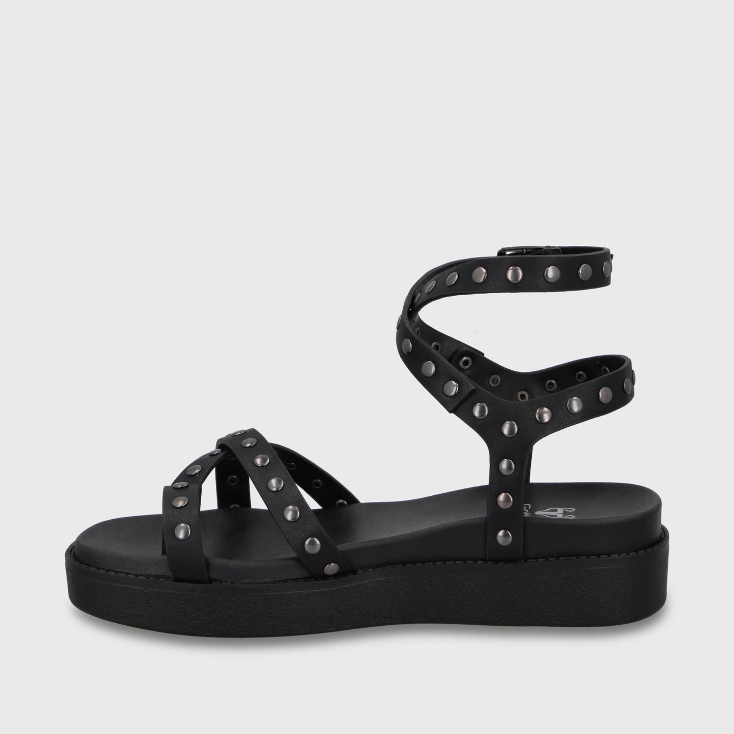 Sandalia Plataforma Negra Mujer 64170 - Gotta Chile