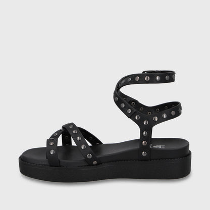 Sandalia Plataforma Negra Mujer 64170 - Gotta Chile