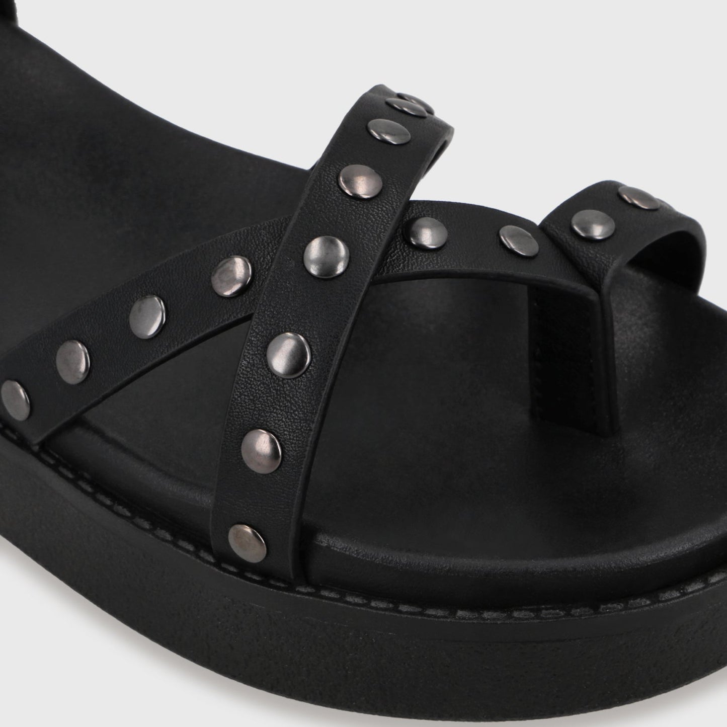 Sandalia Plataforma Negra Mujer 64170 - Gotta Chile