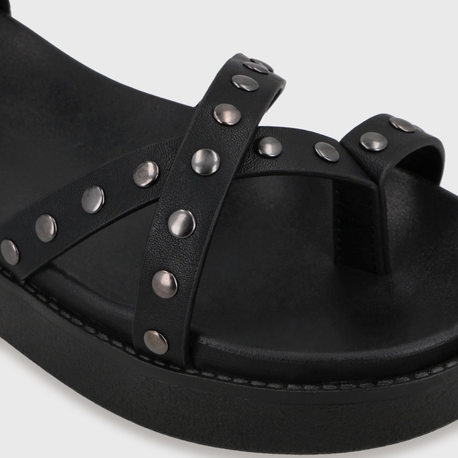 Sandalia Plataforma Negra Mujer 64170 - Gotta Chile