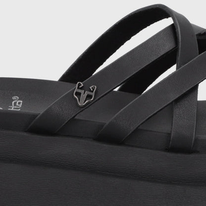 Sandalia Plataforma Negra Mujer 65810 - Gotta Chile