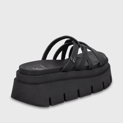 Sandalia Plataforma Negra Mujer 65810 - Gotta Chile