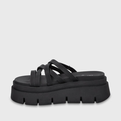 Sandalia Plataforma Negra Mujer 65810 - Gotta Chile