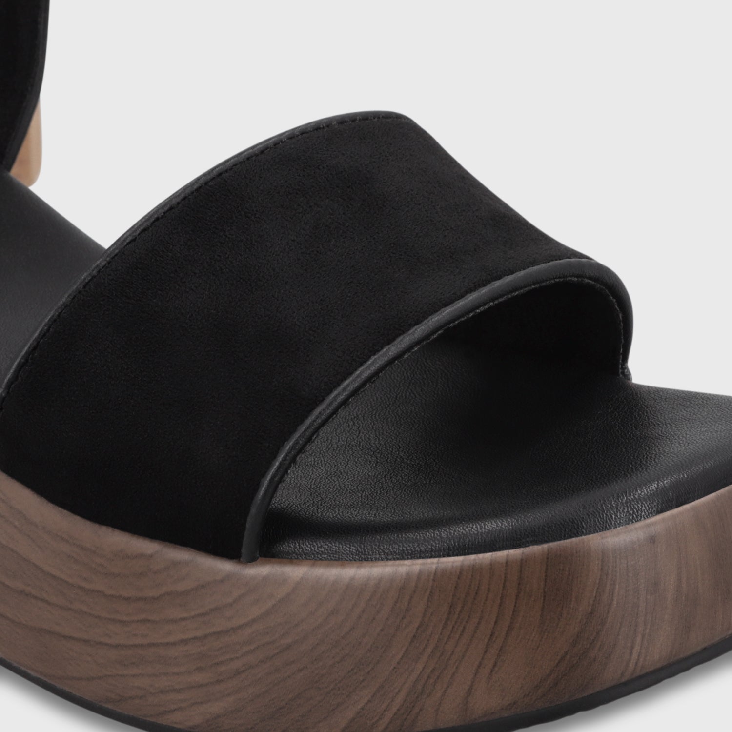 Sandalia Plataforma Negra Mujer 65820 - Gotta Chile