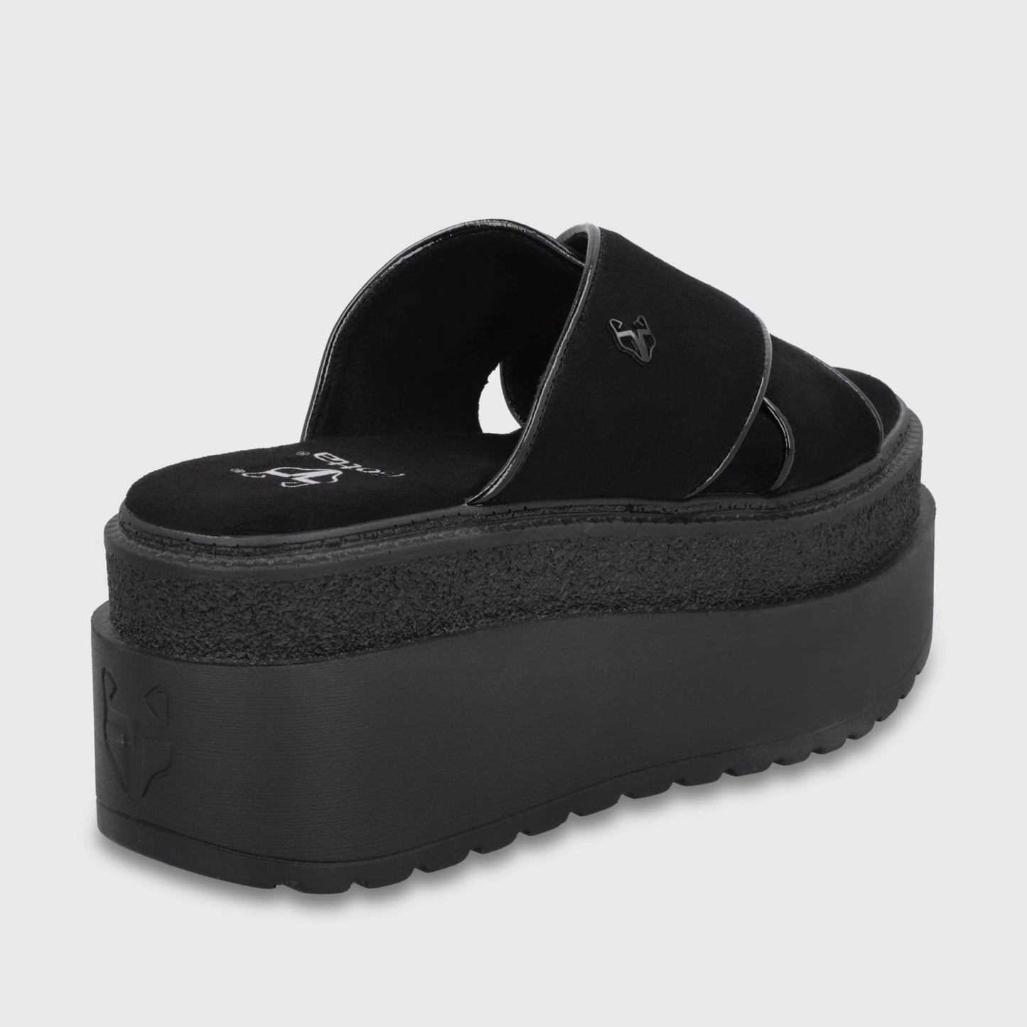 Sandalia Plataforma Negra Mujer 65930 - Gotta Chile