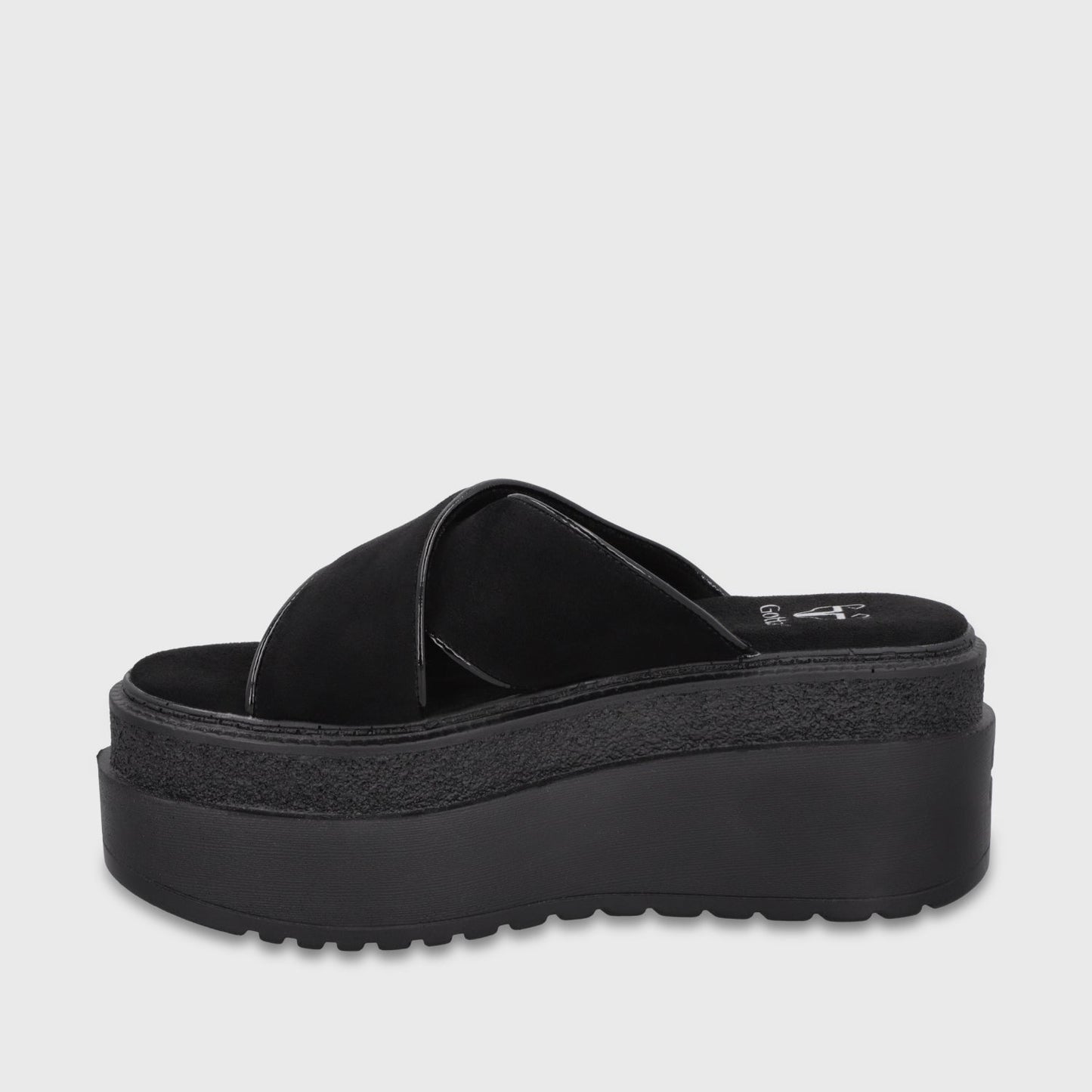 Sandalia Plataforma Negra Mujer 65930 - Gotta Chile