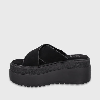 Sandalia Plataforma Negra Mujer 65930 - Gotta Chile