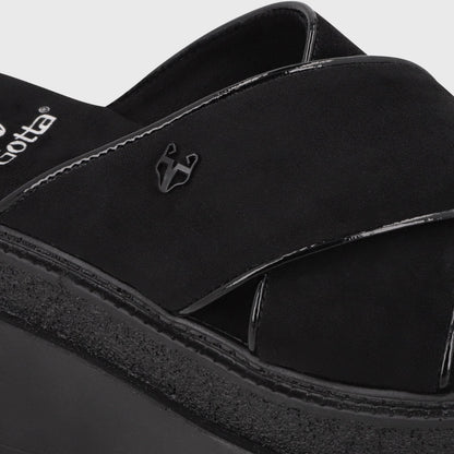 Sandalia Plataforma Negra Mujer 65930 - Gotta Chile