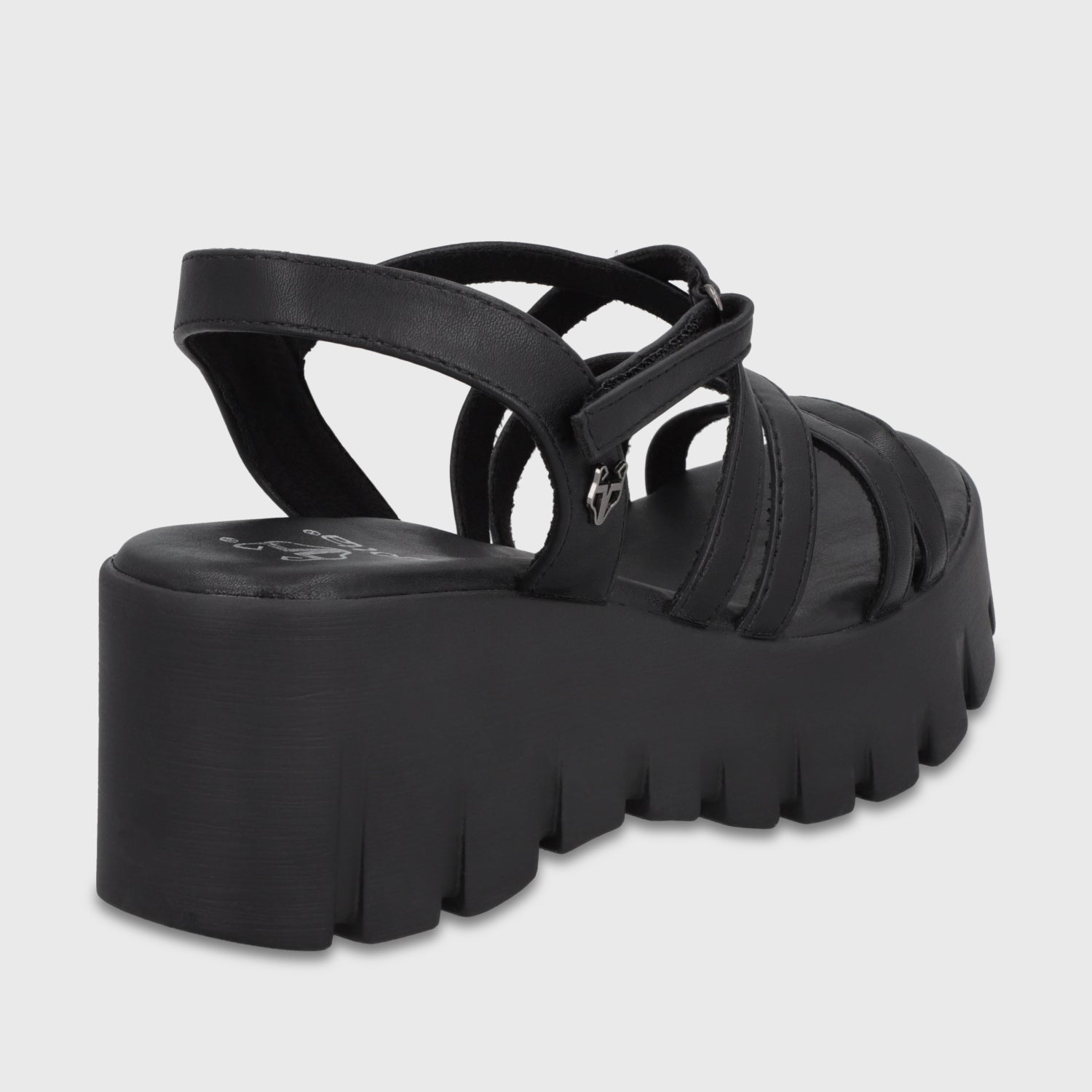 Sandalia Plataforma Negra Mujer 65940 - Gotta Chile