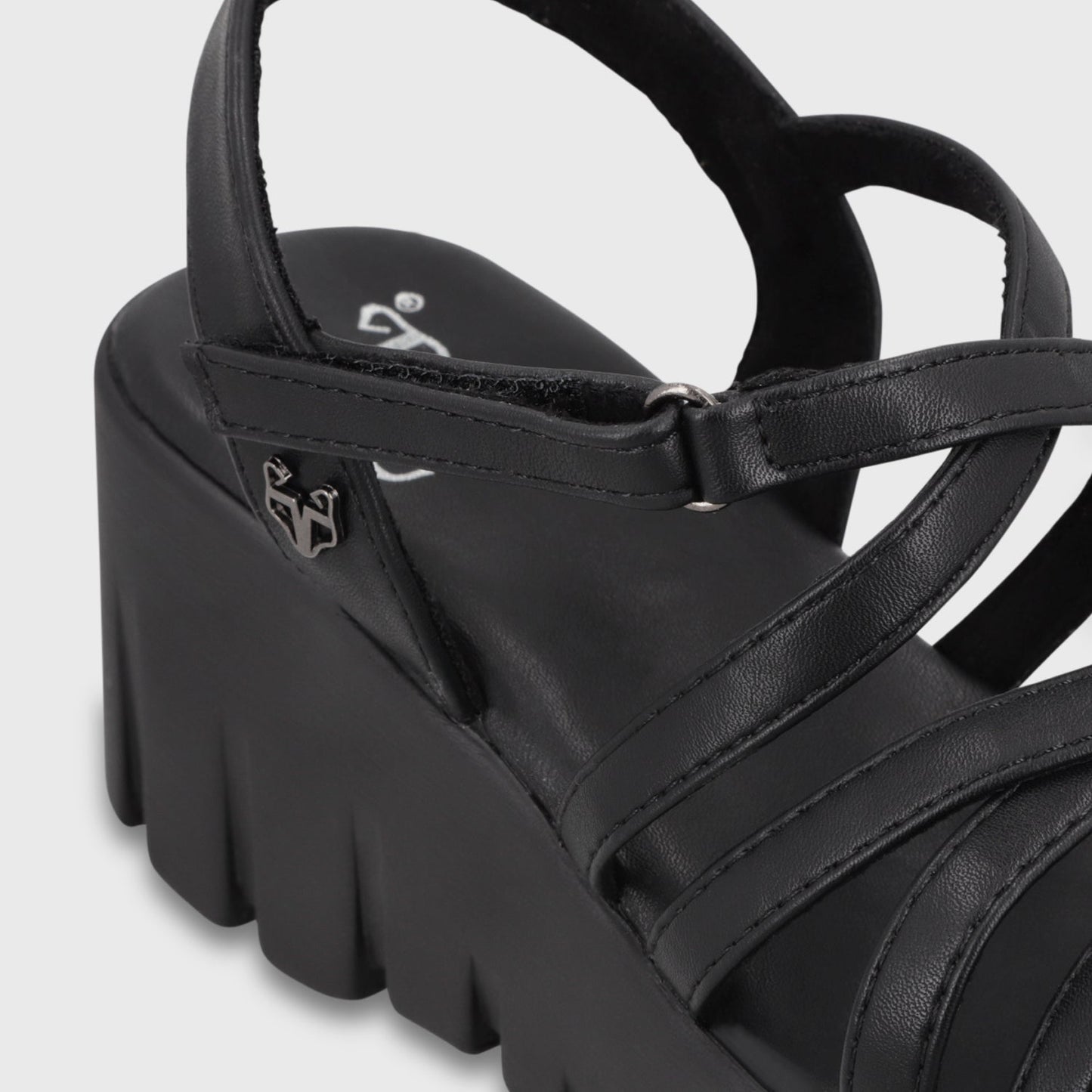 Sandalia Plataforma Negra Mujer 65940 - Gotta Chile