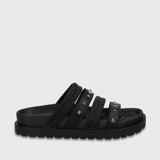 Sandalia Plataforma Negra Mujer 65960 - Gotta Chile