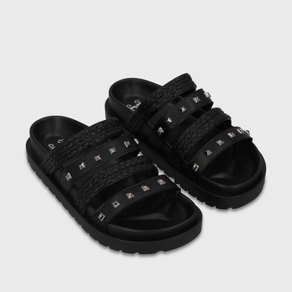 Sandalia Plataforma Negra Mujer 65960 - Gotta Chile