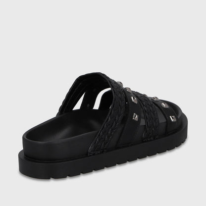 Sandalia Plataforma Negra Mujer 65960 - Gotta Chile