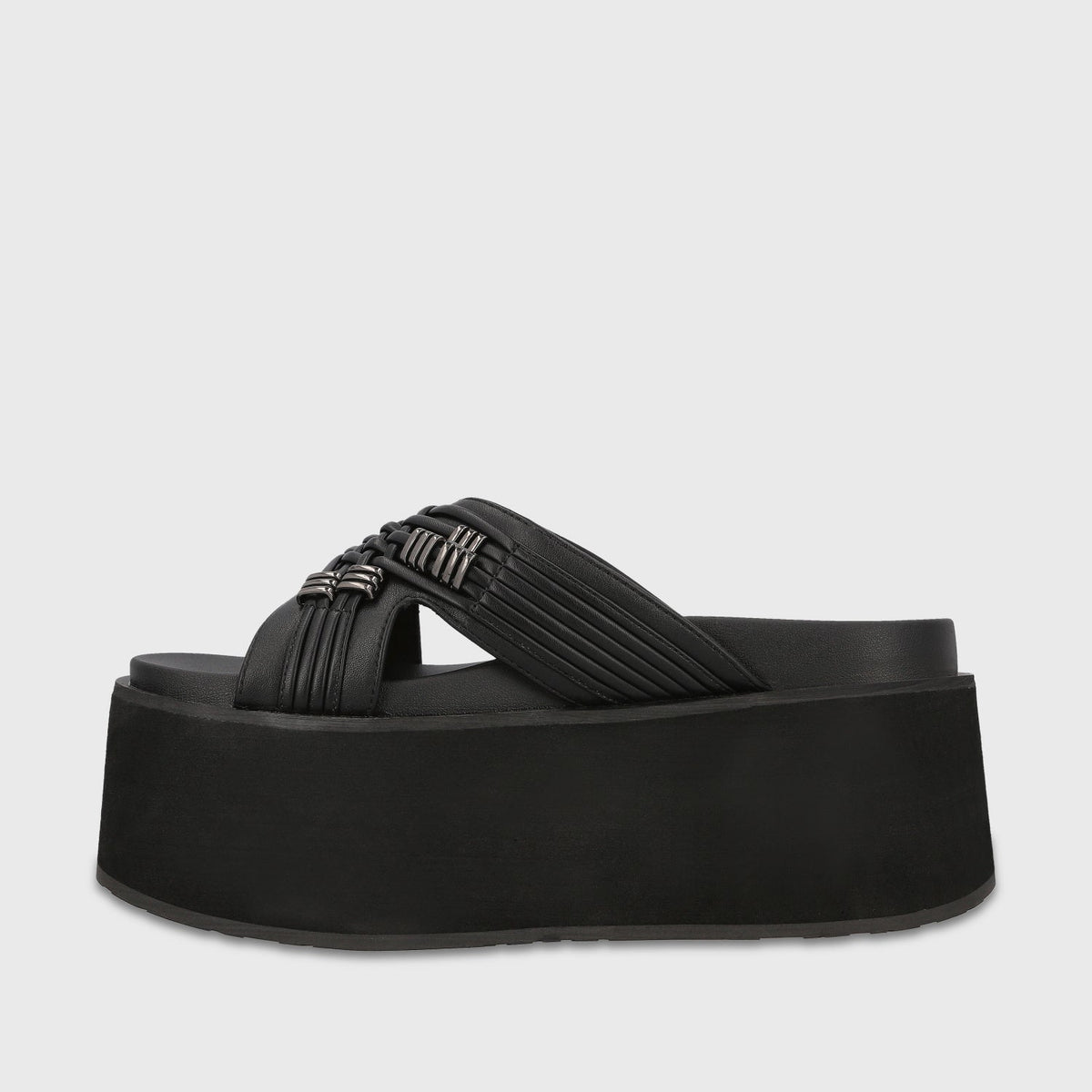 Sandalia Plataforma Negra Mujer Cami - Gotta Chile