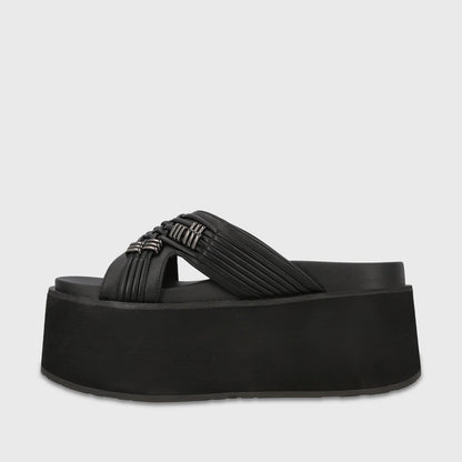 Sandalia Plataforma Negra Mujer Cami - Gotta Chile