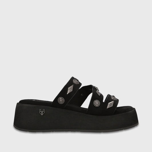 Sandalia Plataforma Negra Mujer Frida - Gotta Chile