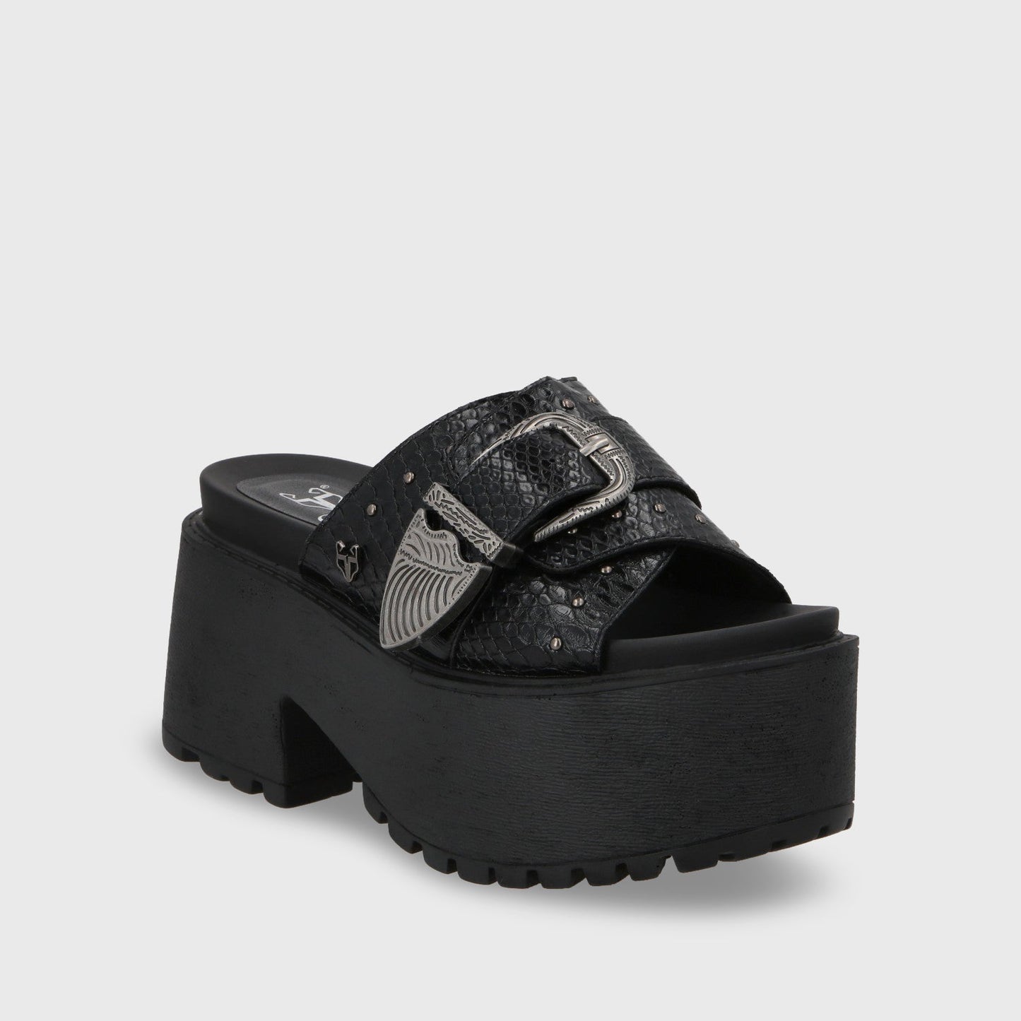 Sandalia Plataforma Negro Mujer 1567D - Gotta Chile